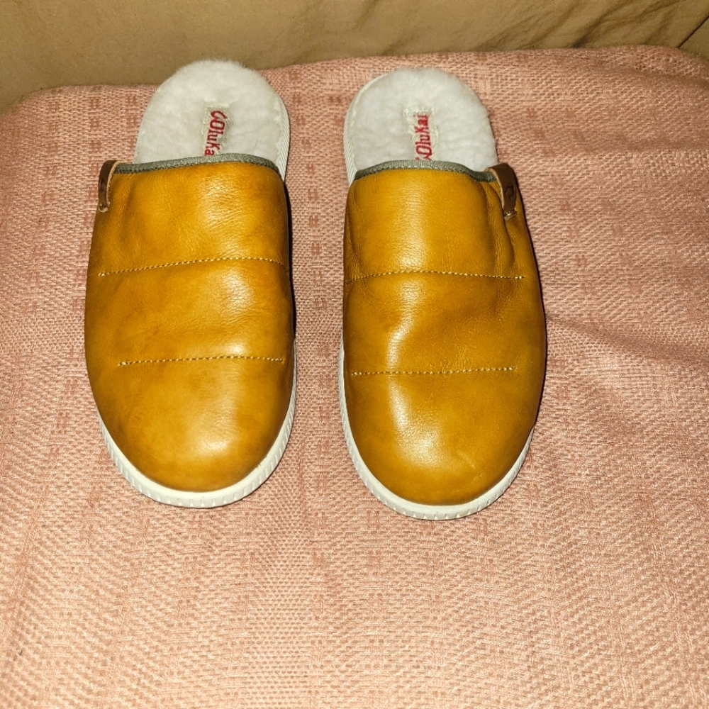 Olukai Womens Leather Mua'ili Slip On Slippers